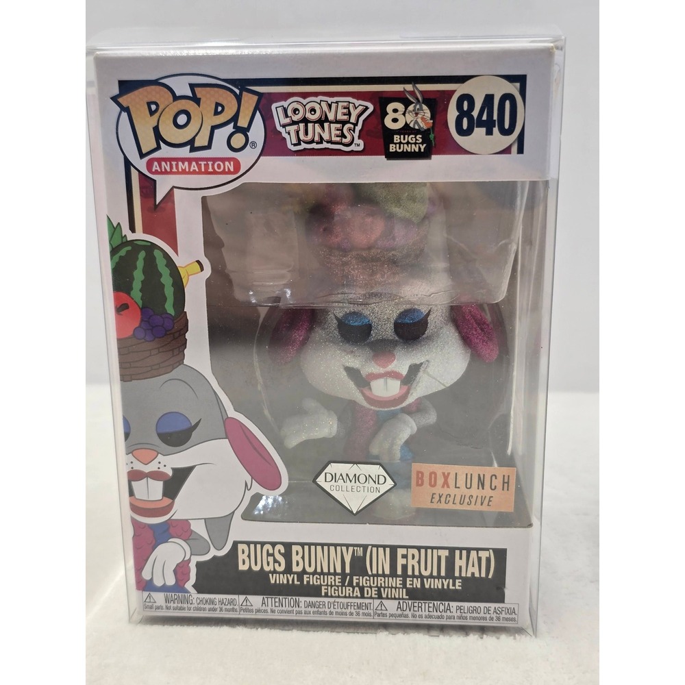 Funko Pop Bugs Bunny In Fruit Hat Diamond BoxLunch Exclusive 840 Looney Tunes